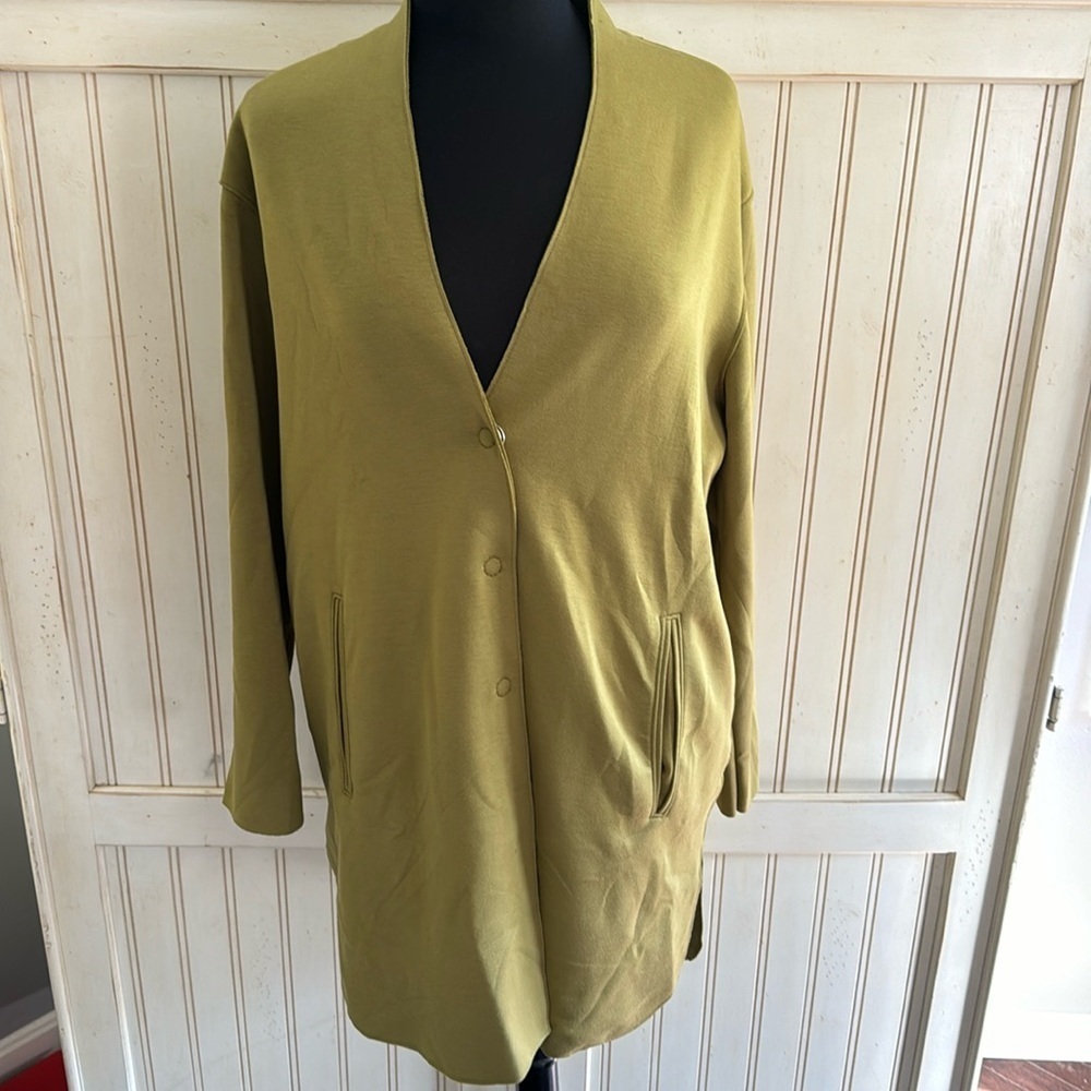 Carolina Bella Montreal Green Snap Lightweight Jacket